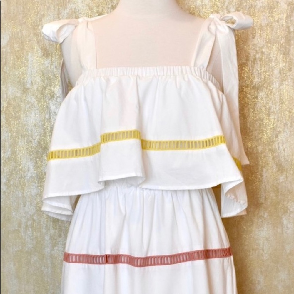 English factory rainbow Tiered Sundress